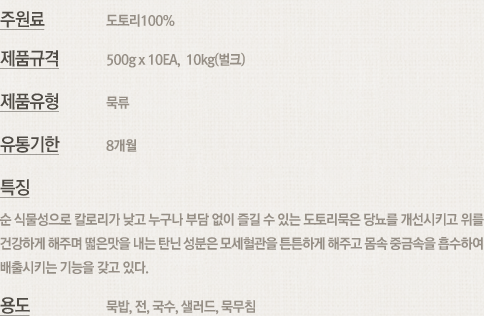 건조 도토이묵 내용